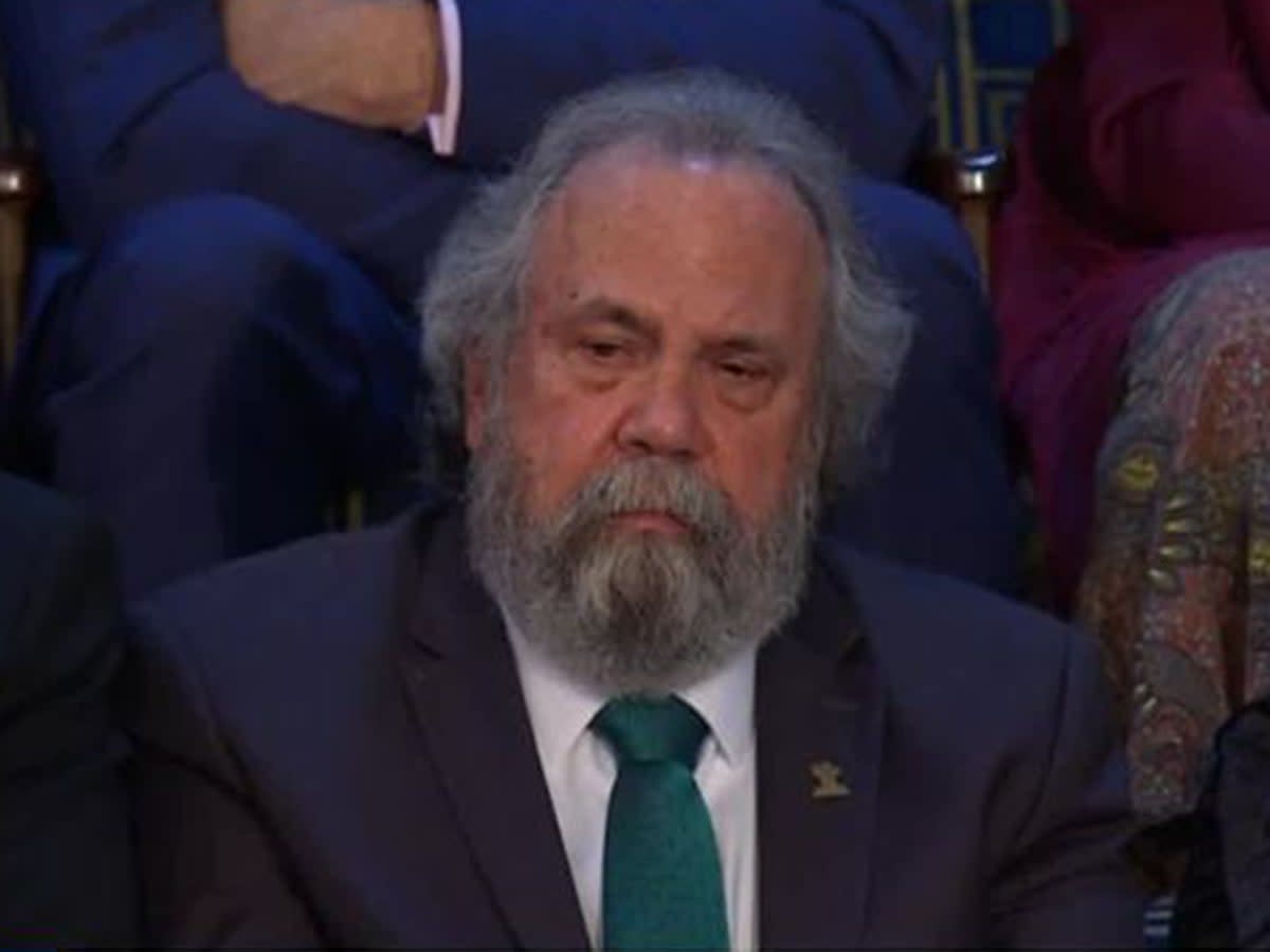 Doug Griffin looks on from the gallery during the State of the Union  (WMUR-TV)