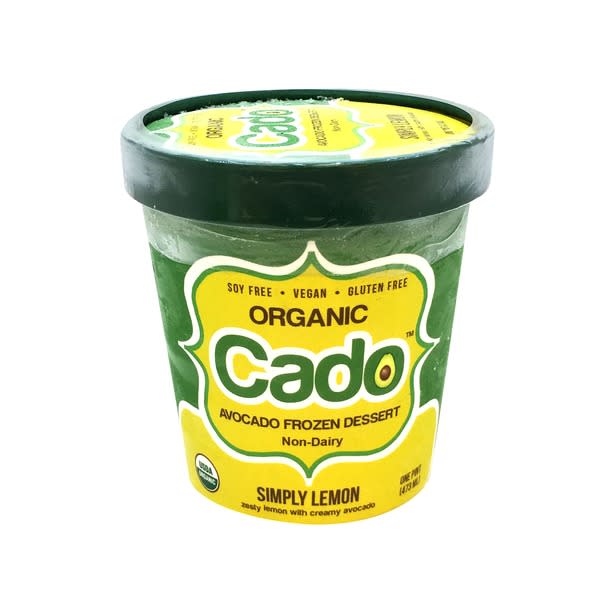 11) Cado Non-Dairy Simply Lemon Avocado Frozen Dessert