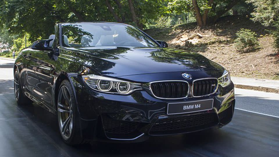 Since winning the Powerball in 2014, he purchased a $200,000 BMW M4 convertible like this one. Source: Getty Images