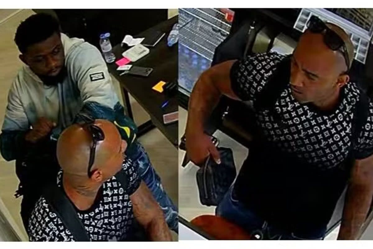 Officers are looking for two men in connection with a robbery at a jewellery shop in Richmond, west London  (Met Police)
