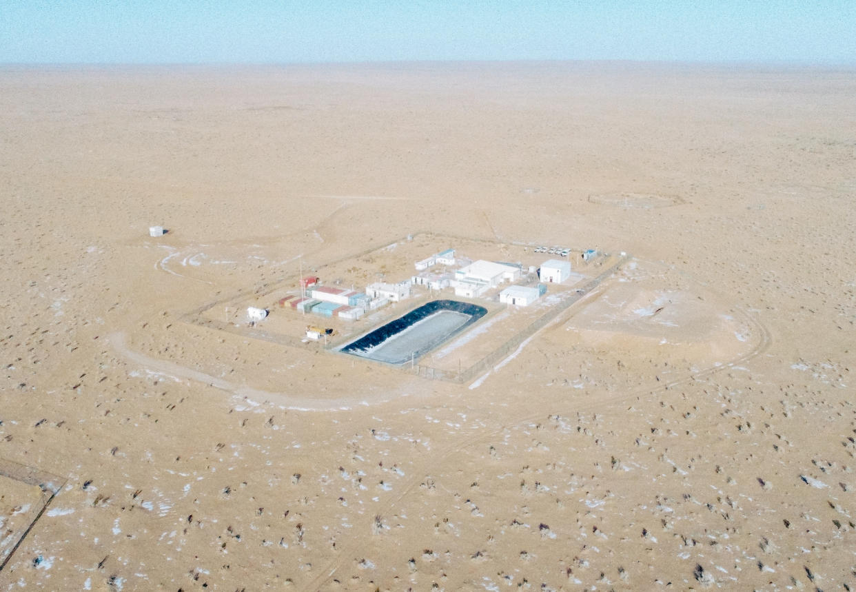 An aerial view of the Zuuvch-Ovoo uranium mine's pilot facility.<span class="copyright">Nanna Heitmann—Magnum Photos for TIME</span>