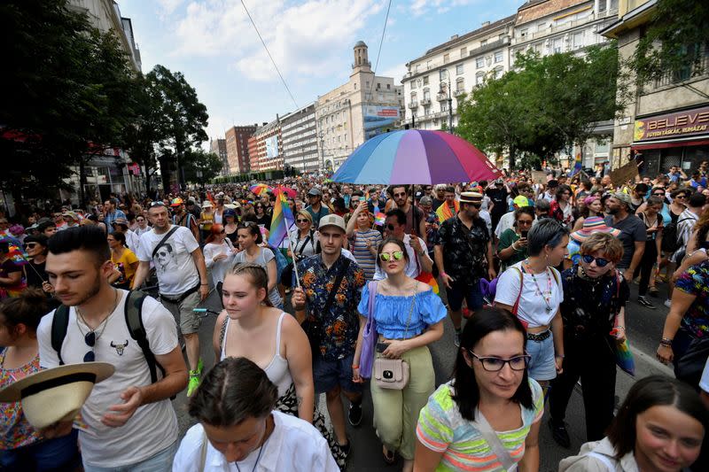 Pride march in Budapest