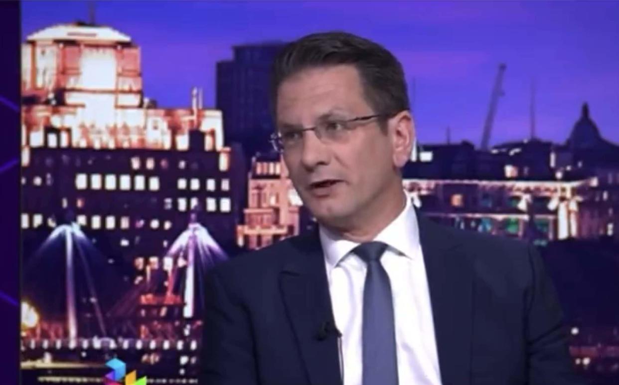 Steve Baker during his appearance on the BBC
