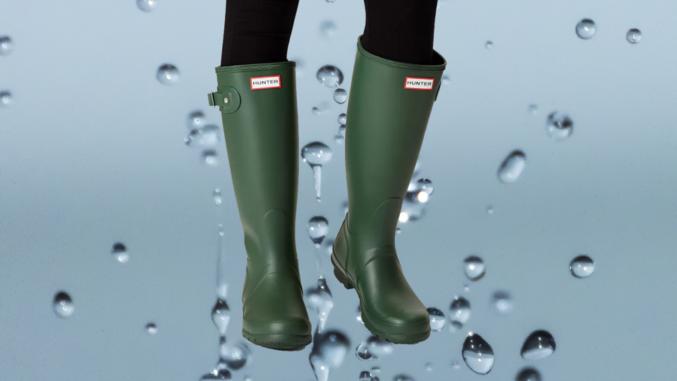 With these classic rubber boots, you'll be wishing for rain. (Photo: Hunter)