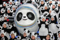 <p>Meet Bing Dwen Dwen! <a href="https://olympics.com/en/beijing-2022/mascot" rel="nofollow noopener" target="_blank" data-ylk="slk:The adorable mascot;elm:context_link;itc:0;sec:content-canvas" class="link ">The adorable mascot</a> of the 2022 Winter Olympics in Beijing is a panda, the national animal of China. In Mandarin, his name in part means "ice" (Bing) and "robust and lively" (Dwen), according to Olympics.com. </p> <p>The site reports that he wears a "shell" made to look like ice for the chilly Games; it's also representative of an astronaut's suit, "a tribute to embracing new technologies for a future with infinite possibilities." </p> <p>Bing Dwen Dwen also sports a heart on his left palm, a sign of hospitality for those in attendance in Beijing. He was chosen from more than 5,800 design submissions, the creation of Cao Xue.</p>