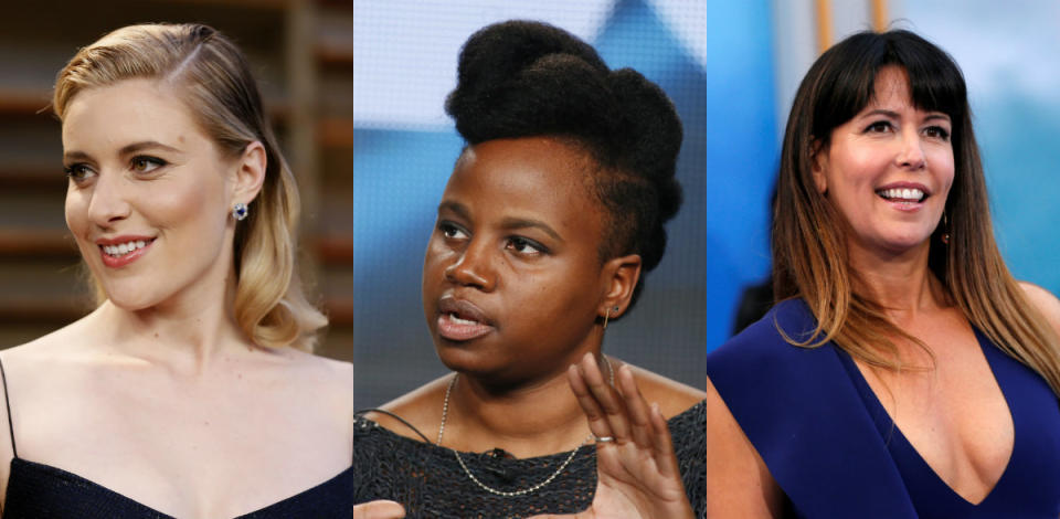 Directors Greta Gerwig, Dee Rees and Patty Jenkins. (Photo: Reuters)