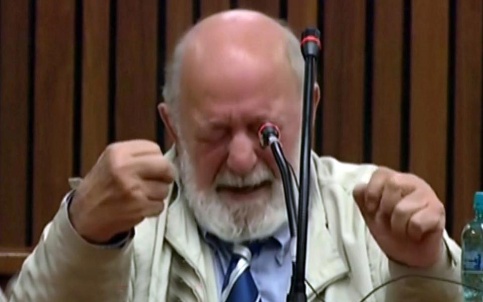 Barry Steenkamp, ​​who died in September giving evidence in court at Pistorius' trial