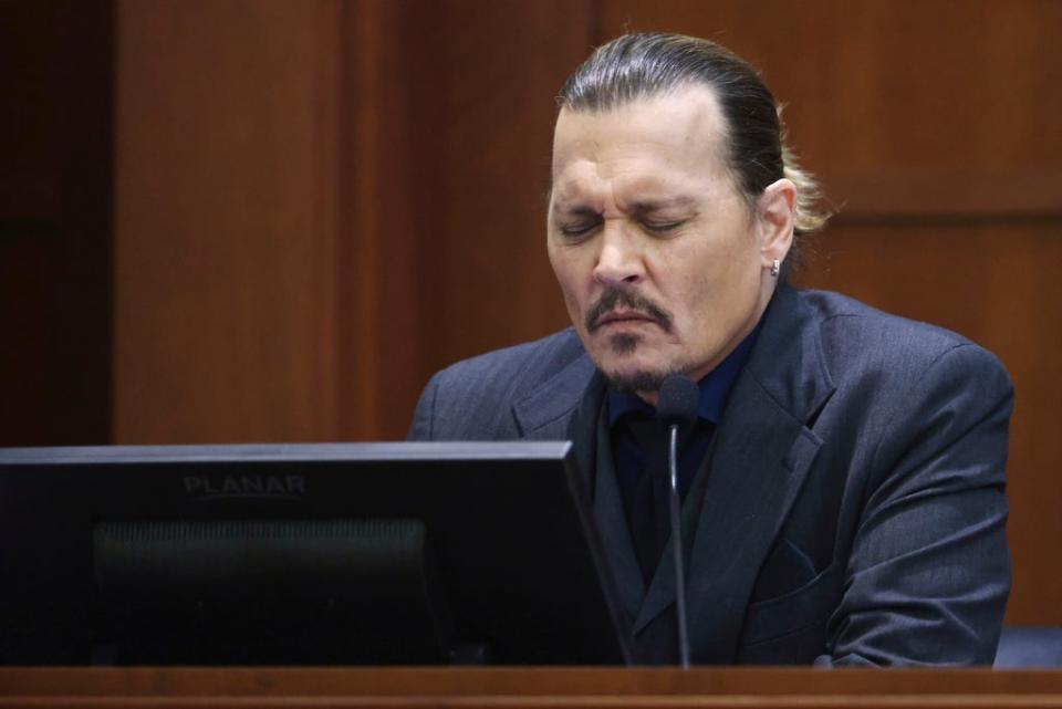 The second week of Johnny Depp’s defamation lawsuit against his former wife Amber Heard concluded with members of the jury being shown video and audio of the actor’s allegedly violent episodes (Jim Lo Scalzo/Pool/AP) (AP)