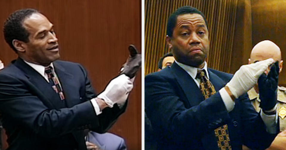 O.J. Simpson and Cuba Gooding Jr.