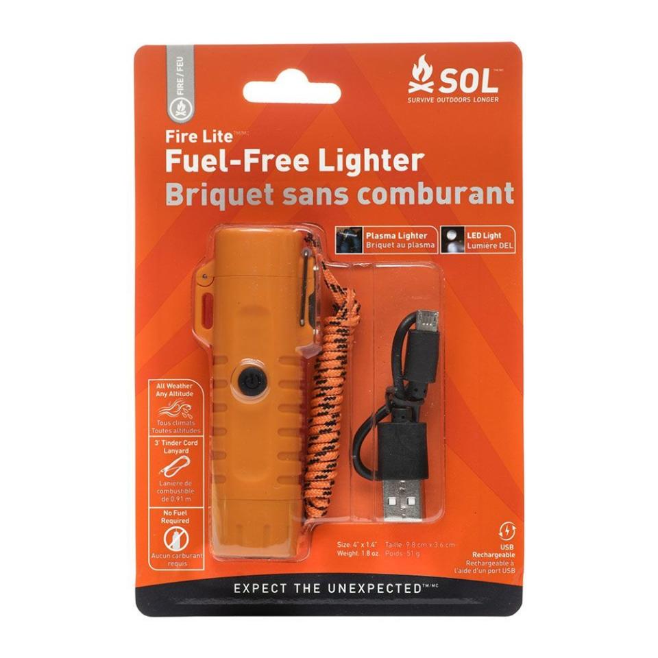 1) Fire Lite Fuel-Free Lighter