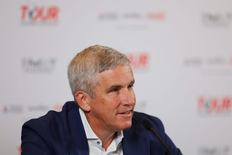 PGA Tour Commissioner Jay Monahan says he expects to meet a Dec. 31 deadline to finalize details of the tour's affiliation with LIV Golf (Kevin C. Cox)