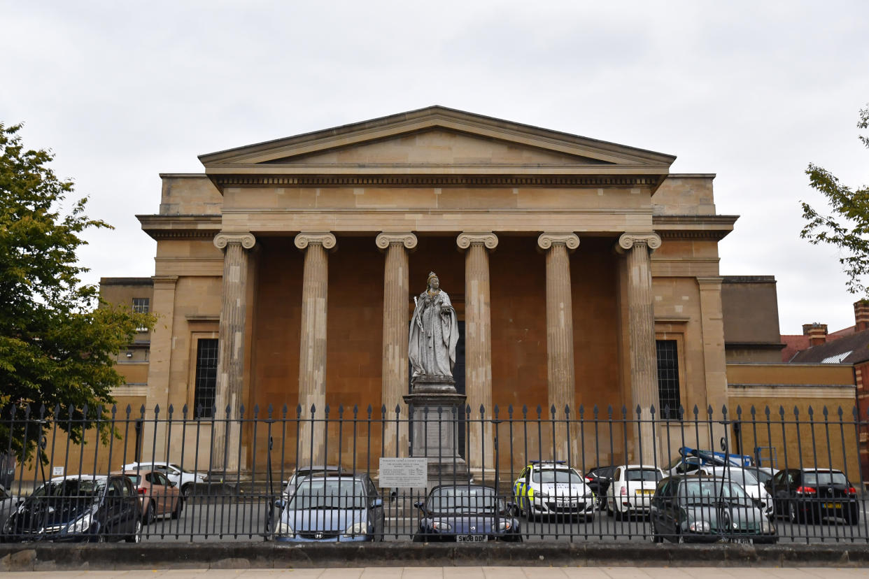 WORCESTER, ENGLAND - AUGUST 28:  General view of Worcester Crown Court where six men and one woman are appearing after being charged for an acid attack on a 3-year-old on August 28, 2018 in Worcester, England. They appear charged with conspiracy to commit grievous bodily harm over an acid attack on a three-year-old child on July 21 at Home Bargains on Shrub Hill Retail Park, Tallow Hill, Worcester. (Photo by Anthony Devlin/Getty Images)