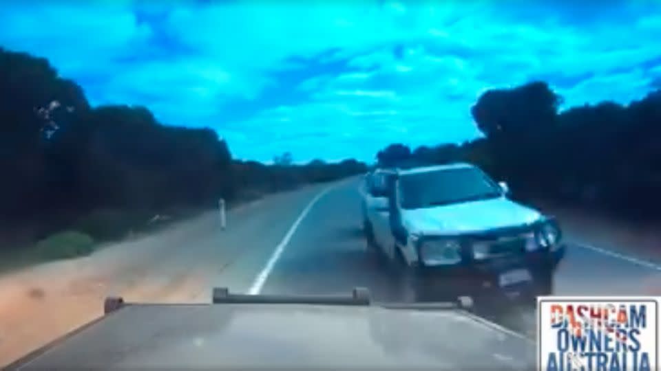 The video has been viewed 126,000 times in less than 12 hours. Photo: Facebook/Dash Cam Owners Australia