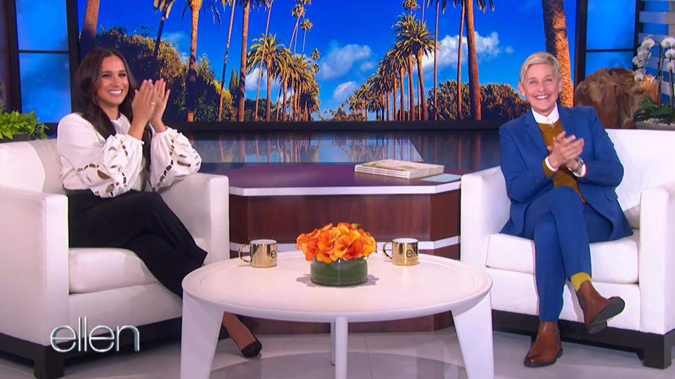 Meghan Markle recently appeared on 'The Ellen DeGeneres Show' for a prank-filled interview segment. (The Ellen DeGeneres Show/Warner Bros TV)