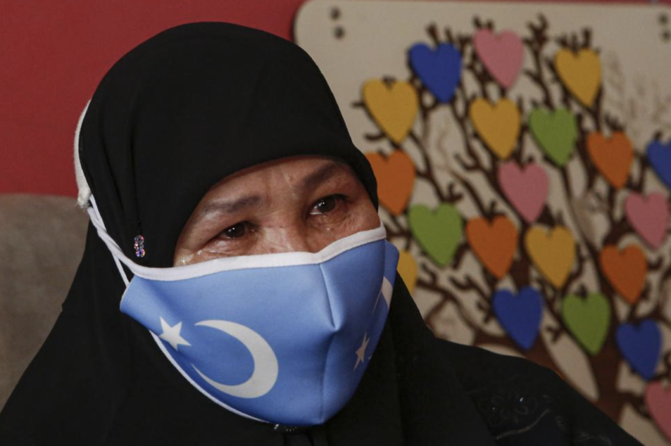 Bumeryem Rozi, 55, an ethnic Uyghur who fled from China to Turkey