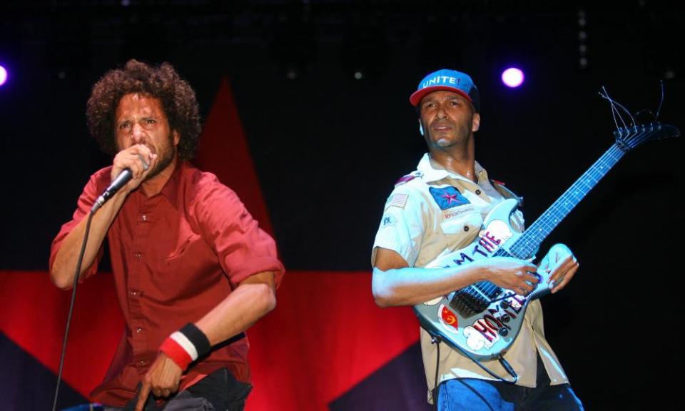 2007 Coachella Valley Music and Arts Festival - Day 3Zack de la Rocha and Tom Morello of Rage Against the Machine (Photo by John Shearer/WireImage)