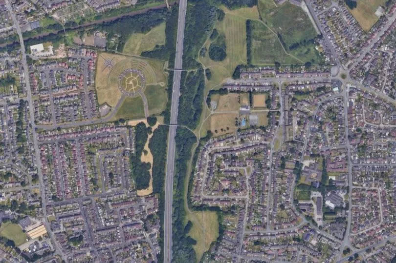 Police were called to the area of Crow Wood Park in Widnes on Sunday