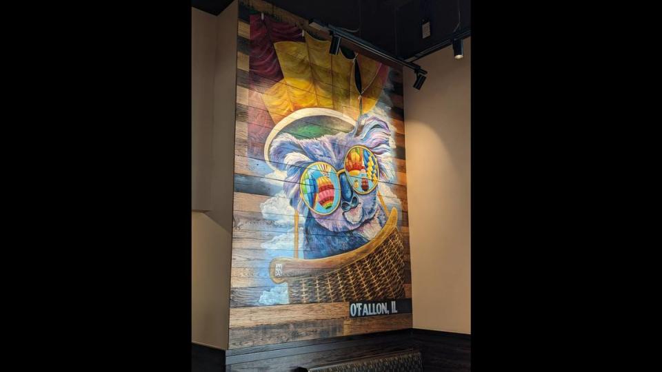 This mural by artist Lindsey Jenneman is unique to the O’Fallon Outback Steakhouse.