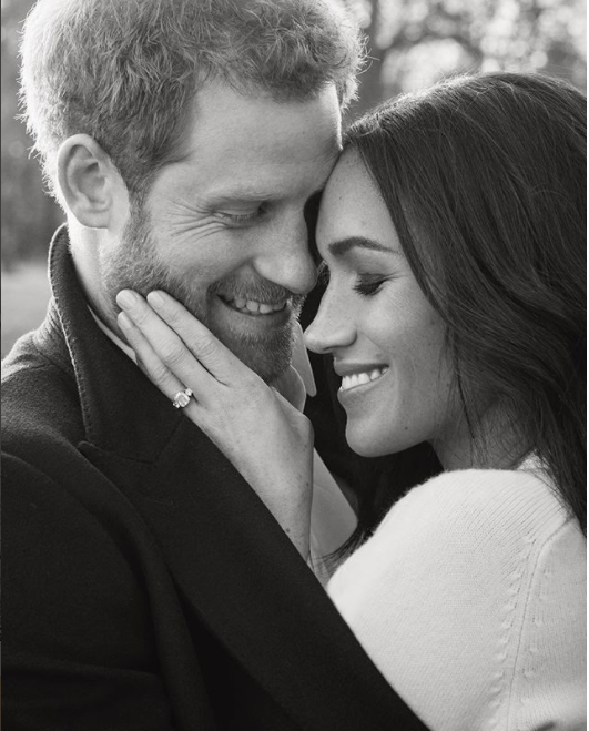 The couple look very loved up in their engagement snaps. Photo: Instagram/Kensington Palace