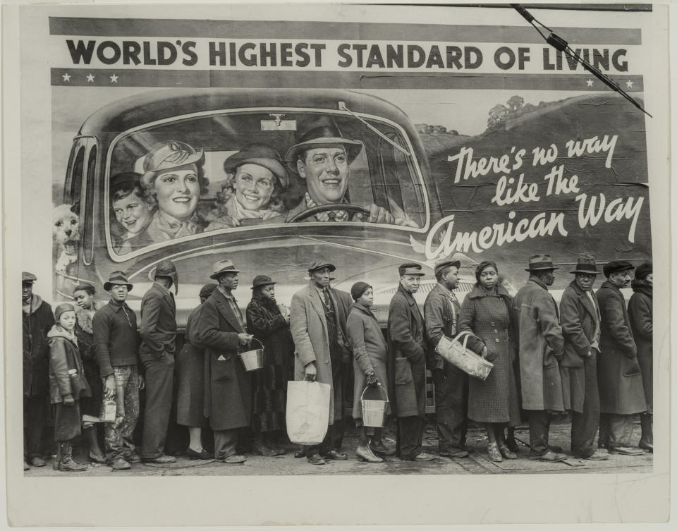 At the Time of the Louisville Flood, 1937, by Margaret Bourke White (American, 1904–1971) Photograph, gelatin silver print