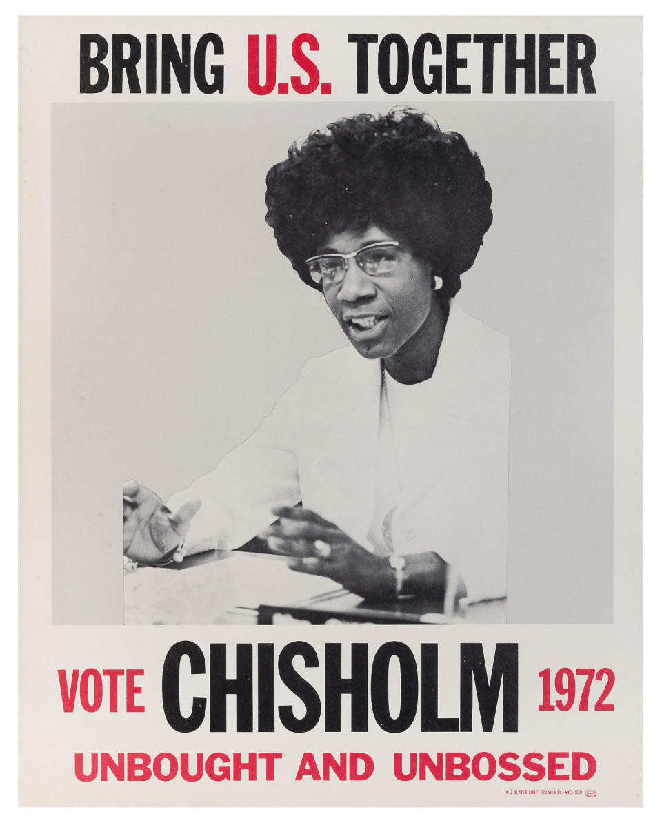 Shirley Chisholm Campaign Poster (Potter and Potter Auctions/Gado / Getty Images)