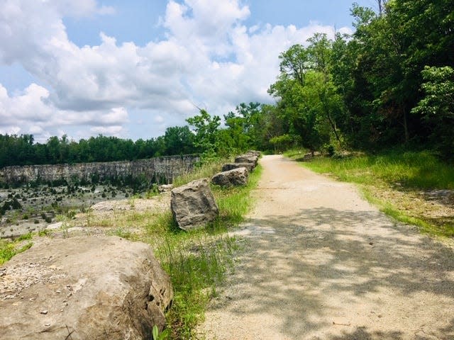 Part of the rim trail at the Nature Park.