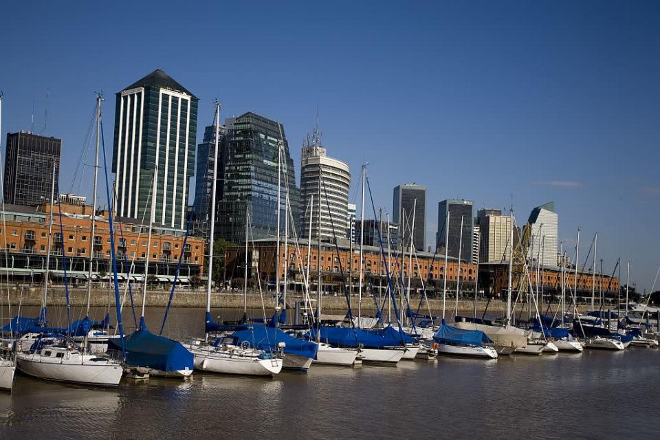 The old recycled docks of Puerto Madeiro in Buenos Aires have turned into a trendy urban project.