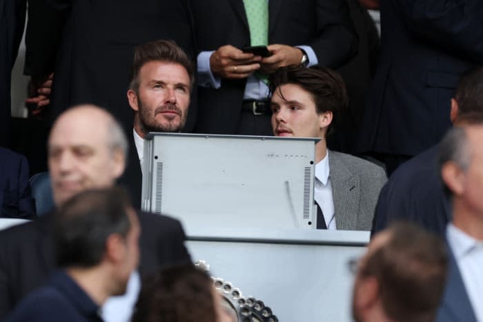 David Beckham y su hijo Cruz
