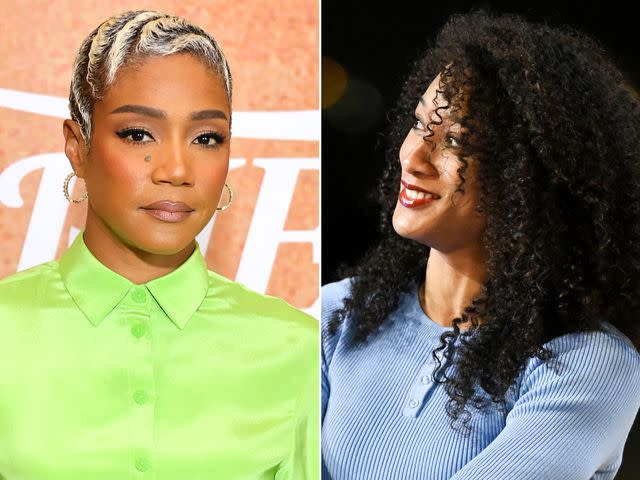 <p>Matt Winkelmeyer/Getty ; John Fleenor/ABC/Getty</p> Tiffany Haddish at the Variety Antisemitism And Hollywood Summit in 2023. ; Jasmine English (Kai) on 'Claime to Fame'.