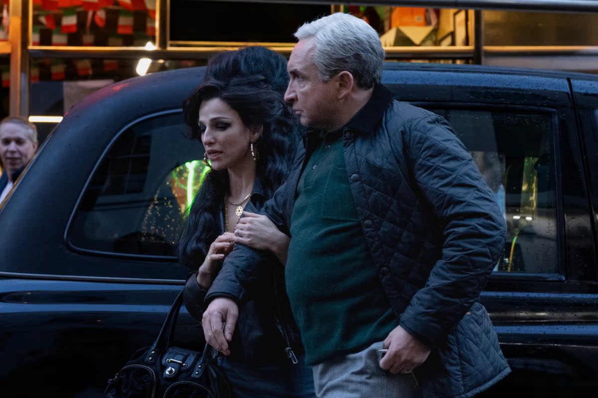 Abela and Eddie Marsan as Amy and Mitch Winehouse in ‘Back to Black’ (Focus Features/StudioCanal)