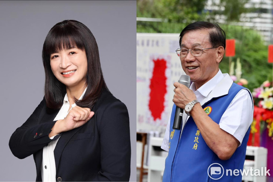 南投二選區立委補選投票結果出爐，民進黨蔡培慧（左）險勝國民黨林明溱（右）。   圖：取自蔡培慧、林明溱臉書（合成照）