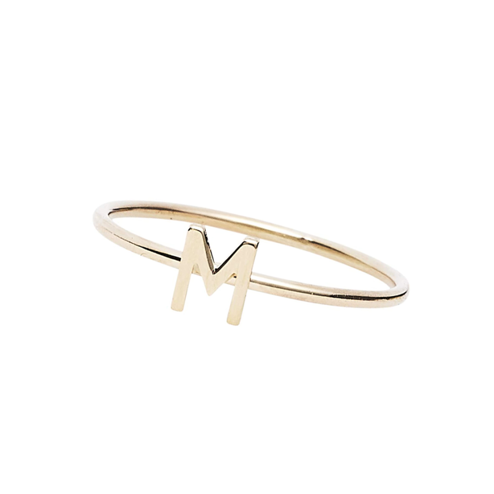 28) Gold-Filled Initial Ring