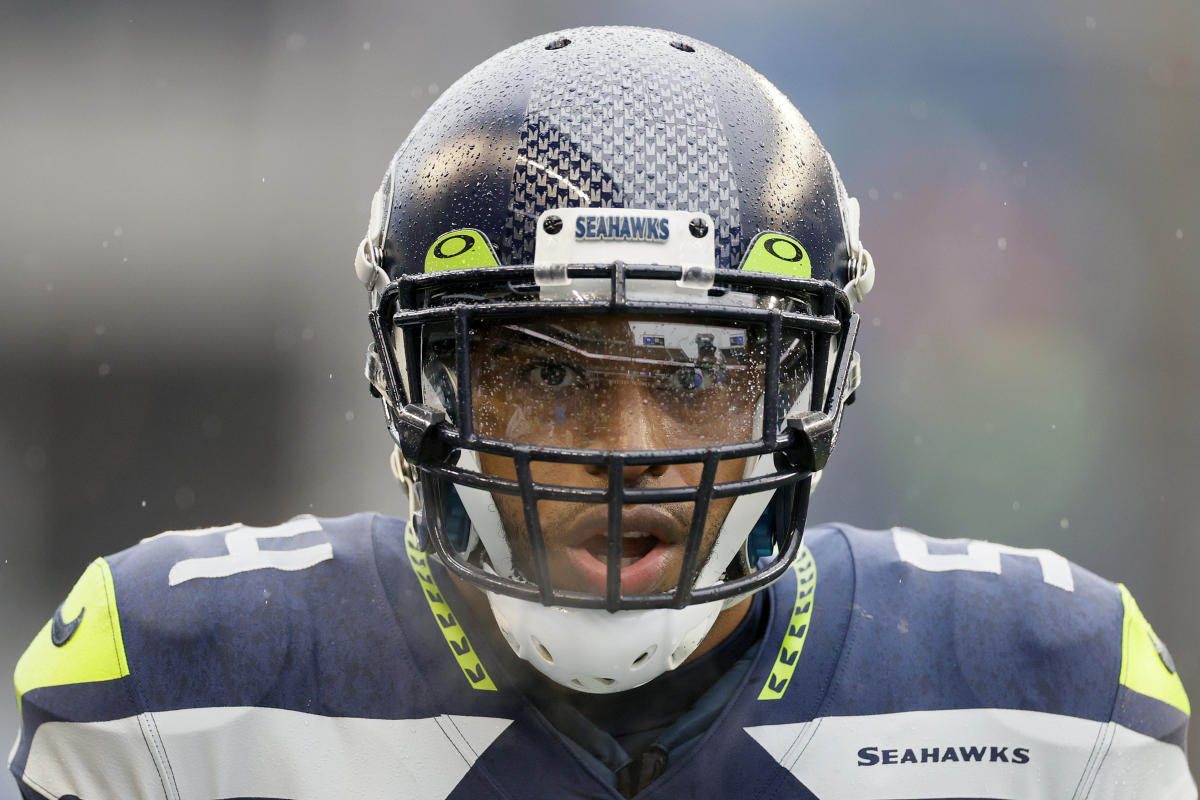 Seattle Seahawks linebacker Bobby Wagner (54) makes a tackle during an NFL  football game against the Los Angeles Rams, Sunday, Sept. 10, 2023 in  Seattle. The Rams won 30-13. (AP Photo/Ben VanHouten