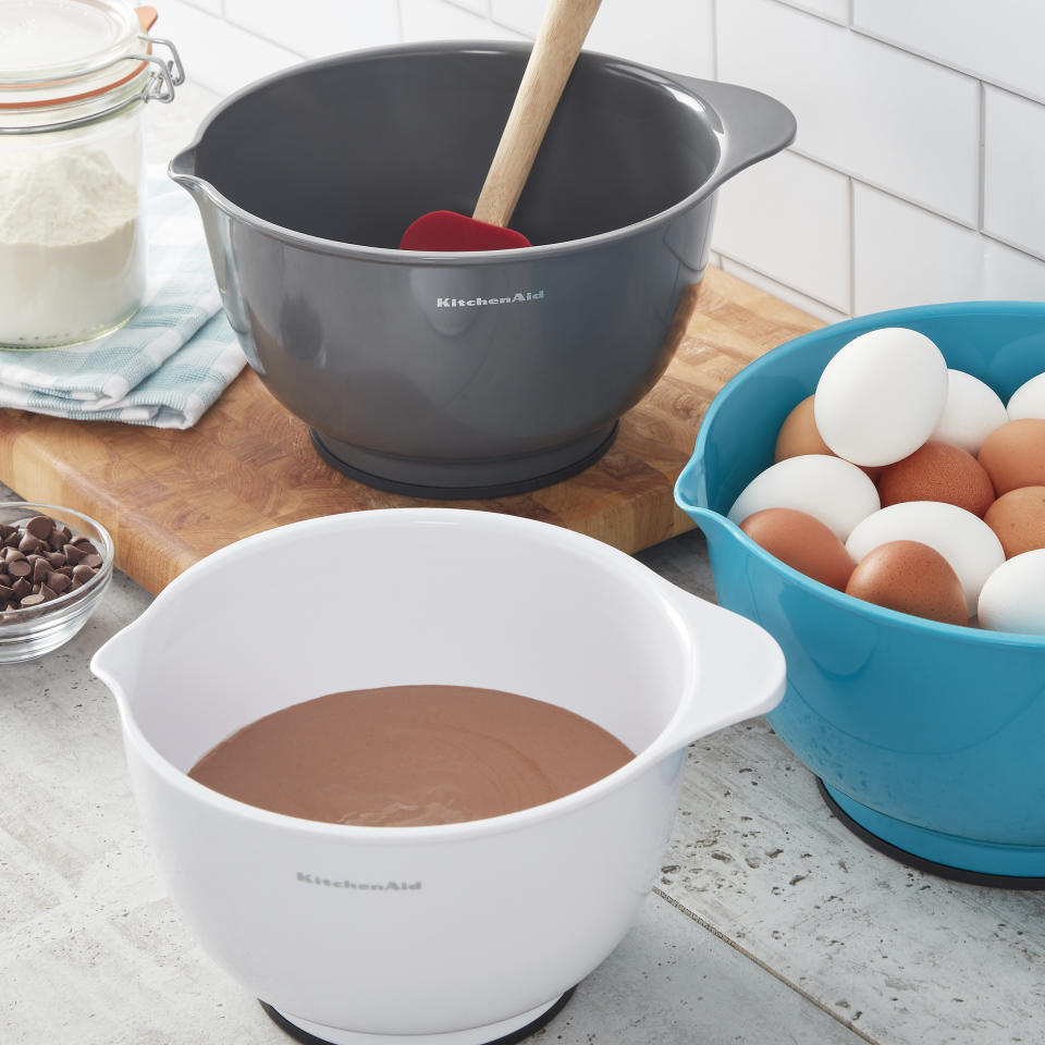 3) KitchenAid Dishwasher Safe Mixing Bowl Set