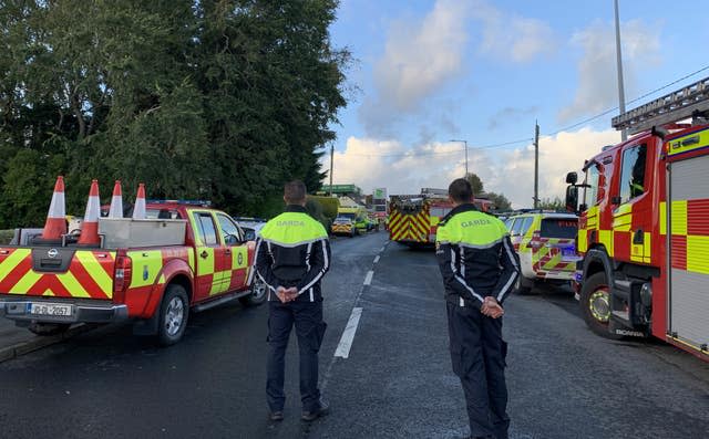 Explosion at Donegal service station