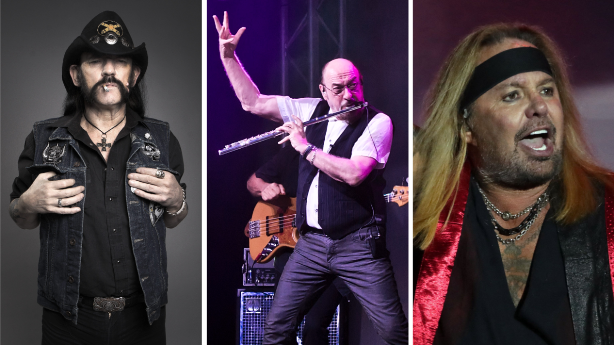  Lemmy, Ian Anderson on stage, and Vince neil on stage 