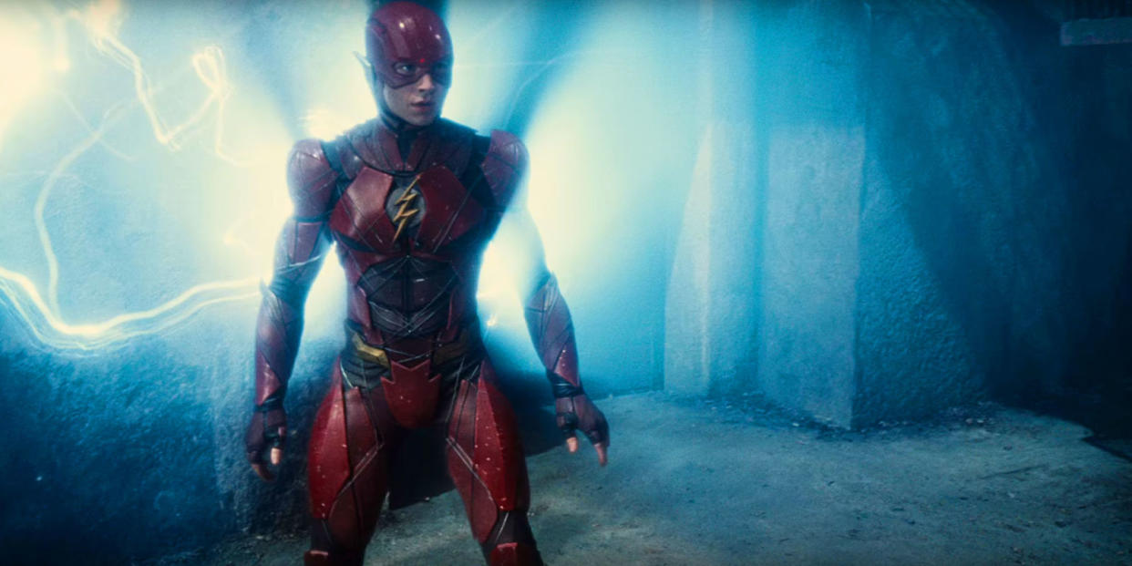 Ezra Miller as The Flash in 'Justice League' 