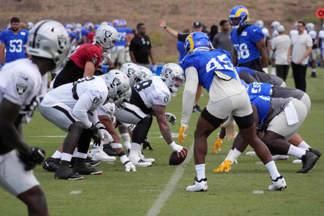 Las Vegas Raiders and LA Rams hold first joint practice before Game 2