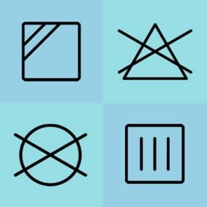 Laundry Symbols collage