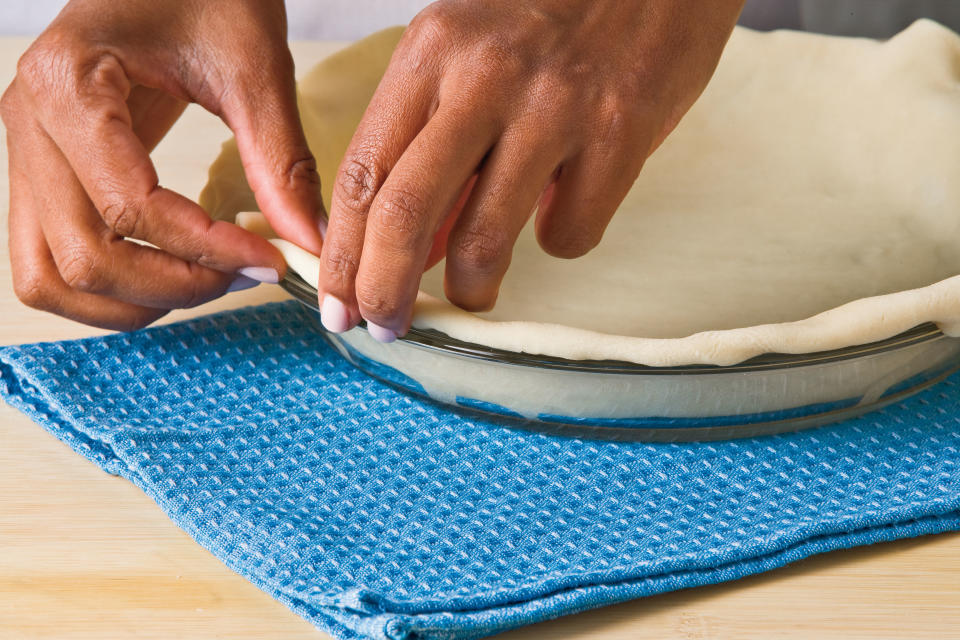 Step 1: Fold Excess Dough