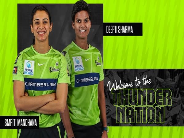 Smriti Mandhana, Deepti Sharma sign for Sydney Thunder (Photo/ WBBL Twitter)