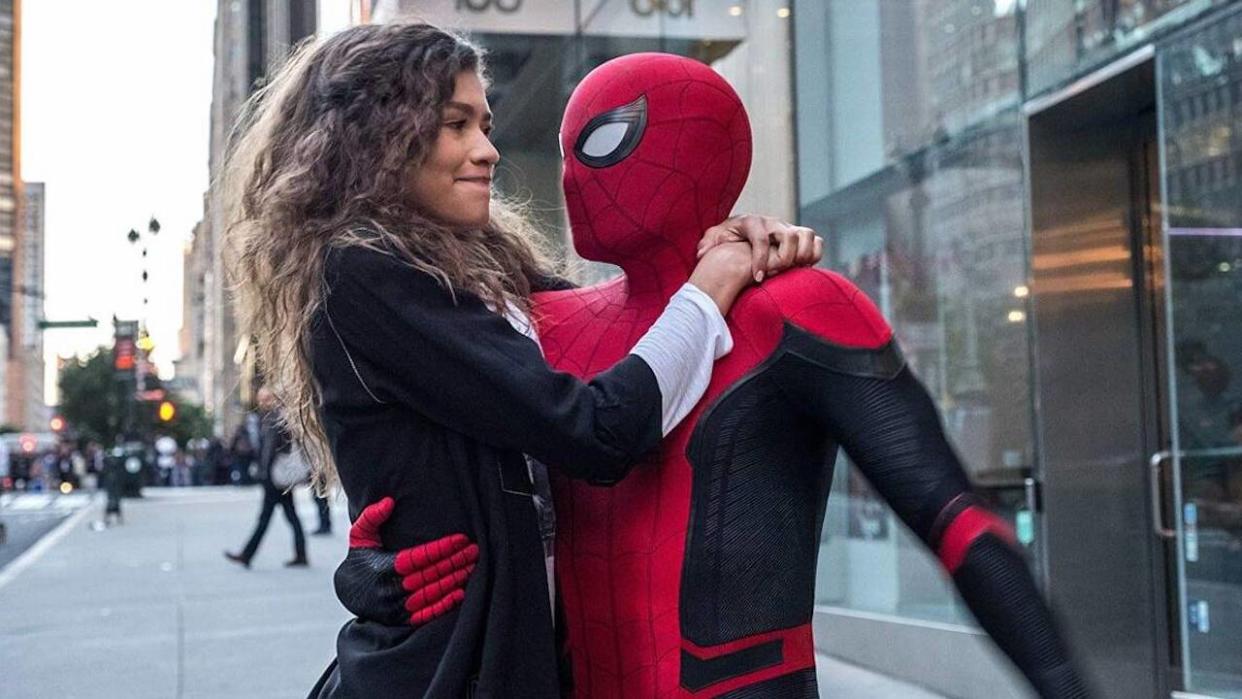  Zendaya and Tom Holland as MJ and Spider-Man 