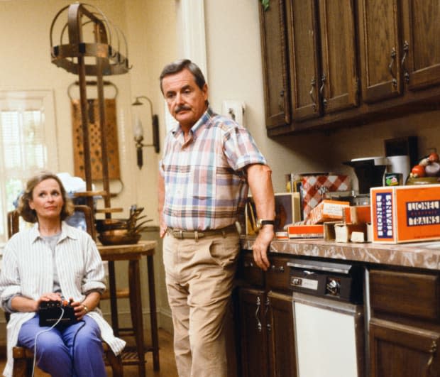 <em>Bonnie Bartlett and William Daniels in 'St. Elsewhere'</em><p>Bud Gray/NBCU Photo Bank</p>