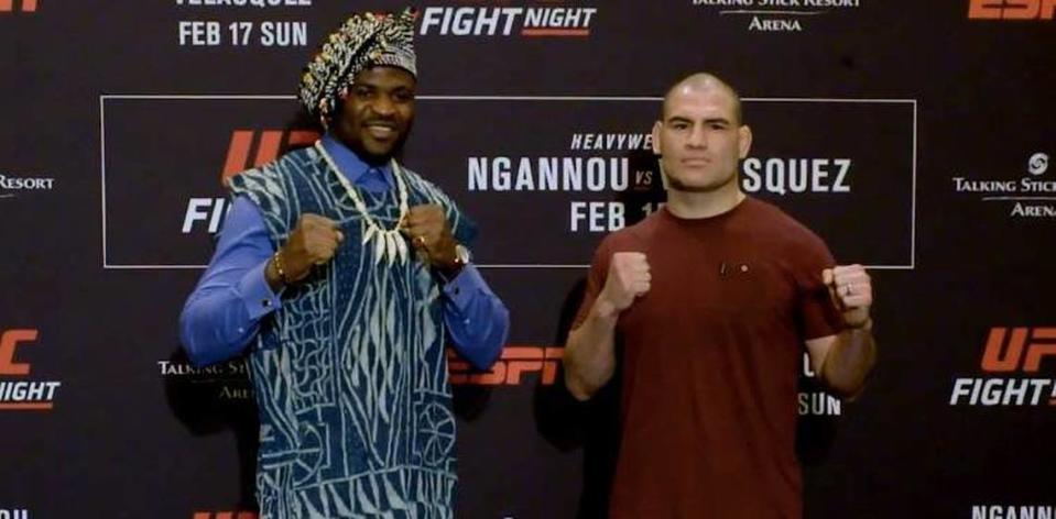 Francis “The Predator” Ngannou and Cain Velasquez. 