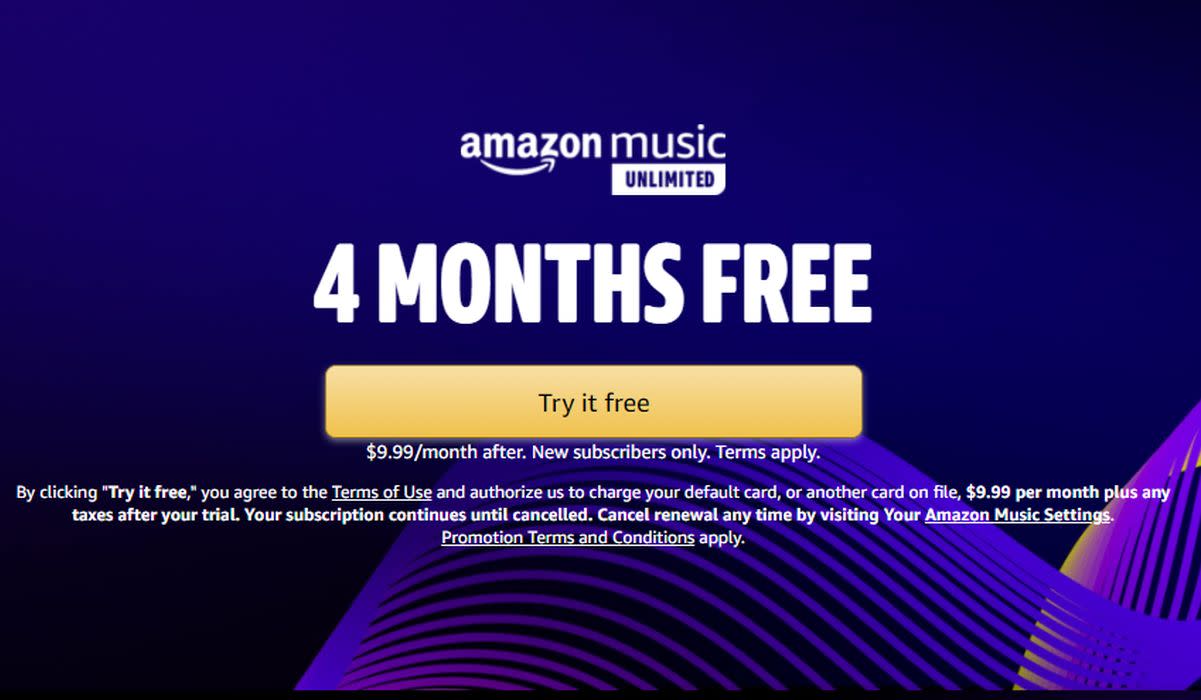 Here are the terms and conditions associated with the Amazon Music Unlimited giveaway.