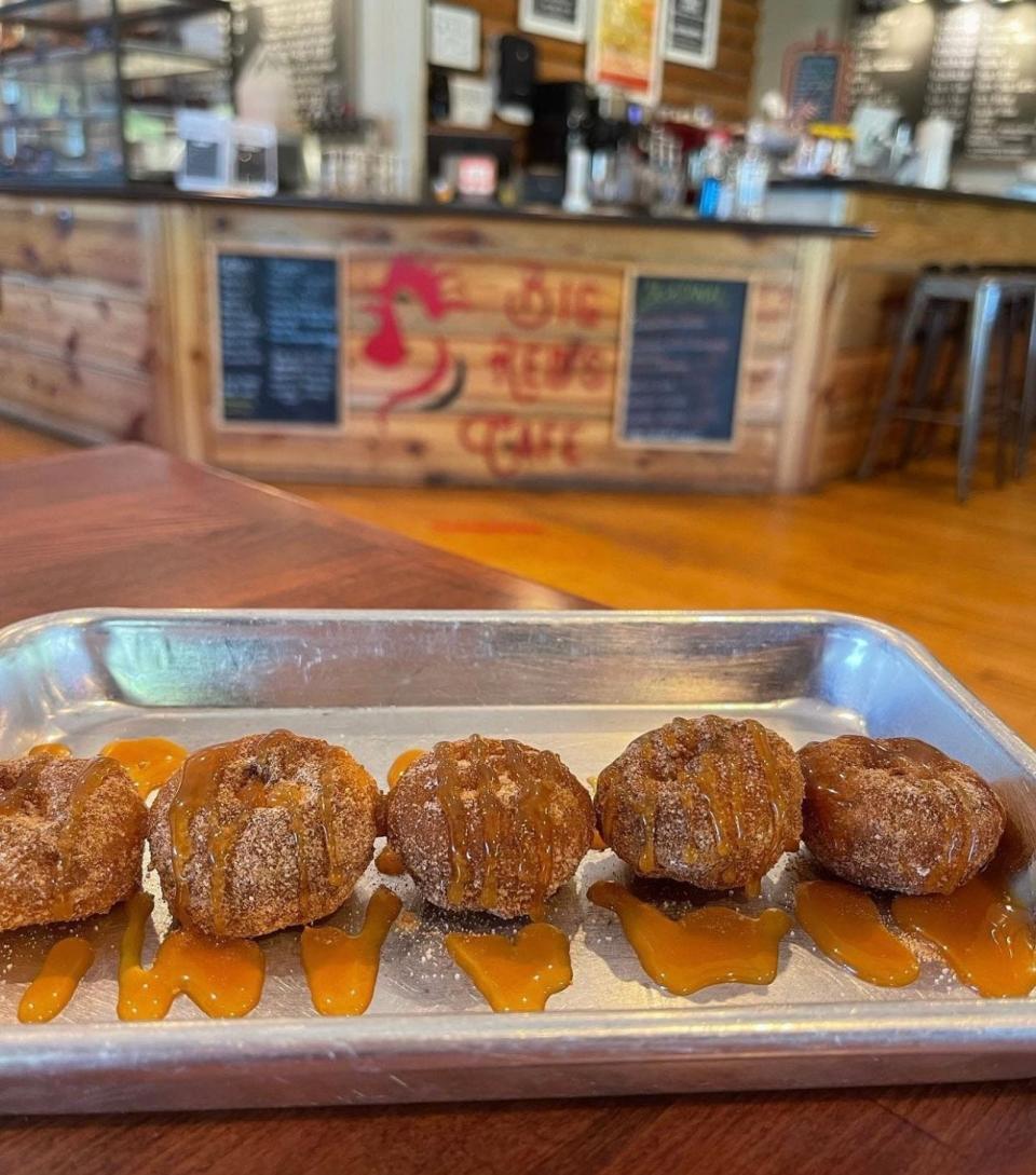 One of the favorites at Big Red's Cafe is the freshly made, seasonally flavored donuts.