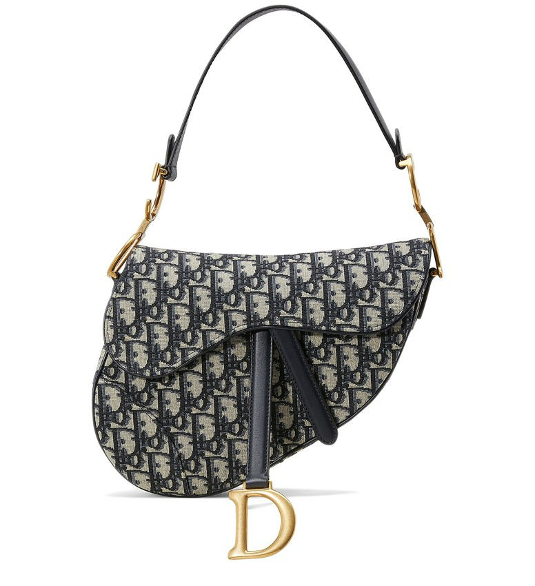 Dior Medium Canvas Saddle Bag