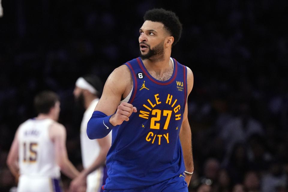 Jamal Murray led the Nuggets in scoring again as Denver defeated the Lakers to move one win away from the NBA Finals.