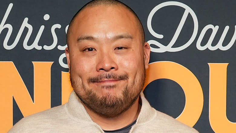 closeup of David Chang