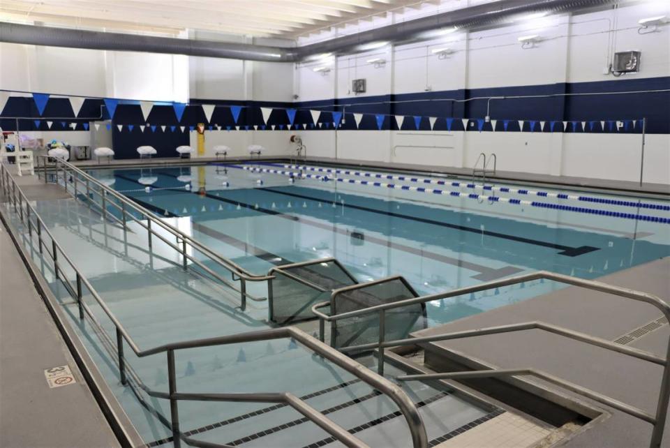 Marion Diehl Recreation Center’s renovations feature a 25-meter by six lane warm pool. Mecklenburg County Park and Recreation